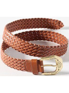 Anthropologie Western Buckle Woven Tan Belt Size Small New With Tag